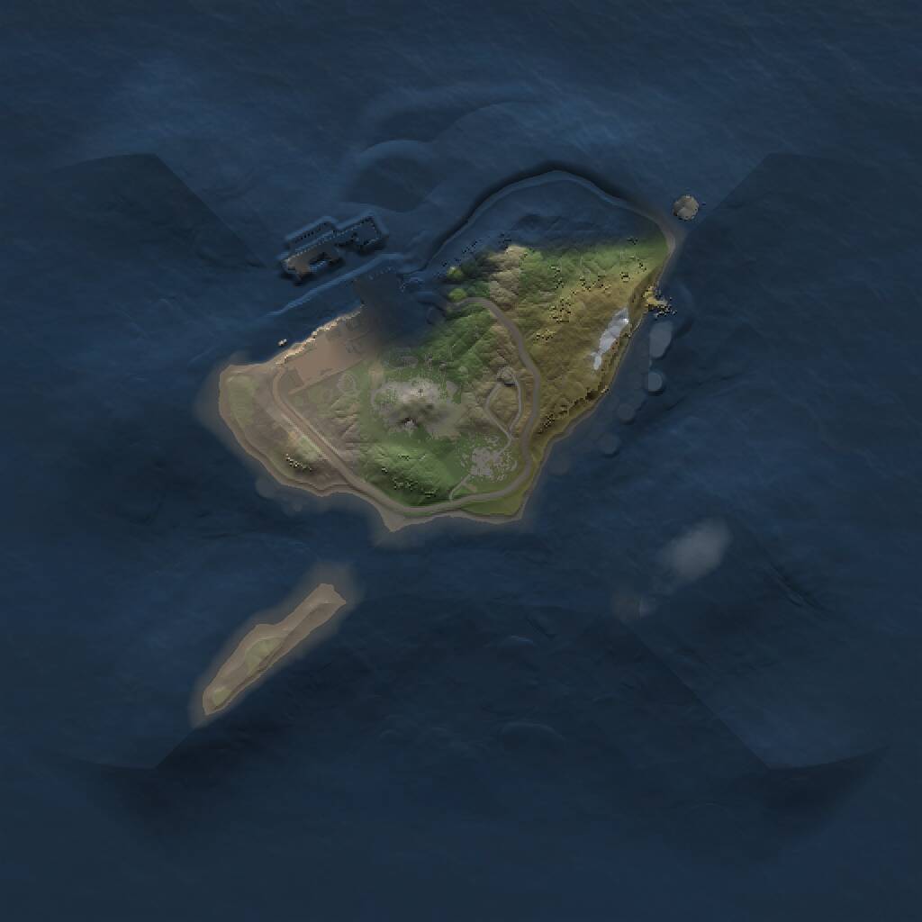 Rust Map: Procedural Map, Size: 1500, Seed: 512434631, 2 Monuments