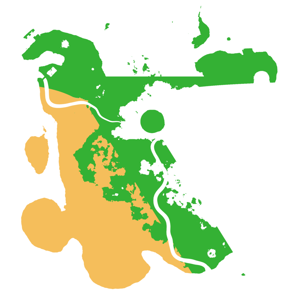 Biome Rust Map: Procedural Map, Size: 3500, Seed: 384649676