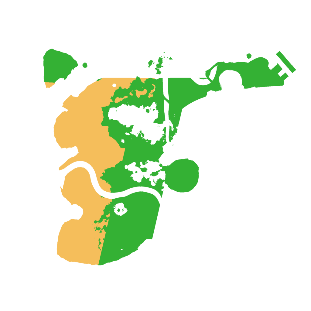 Biome Rust Map: Procedural Map, Size: 2500, Seed: 1462175196