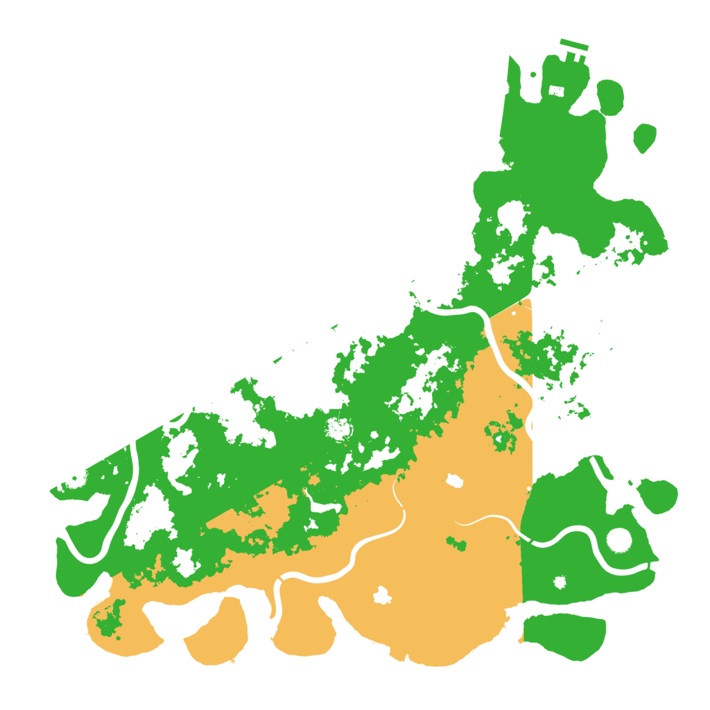 Biome Rust Map: Procedural Map, Size: 5000, Seed: 727789601