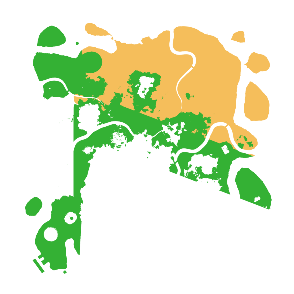 Biome Rust Map: Procedural Map, Size: 3700, Seed: 666357356