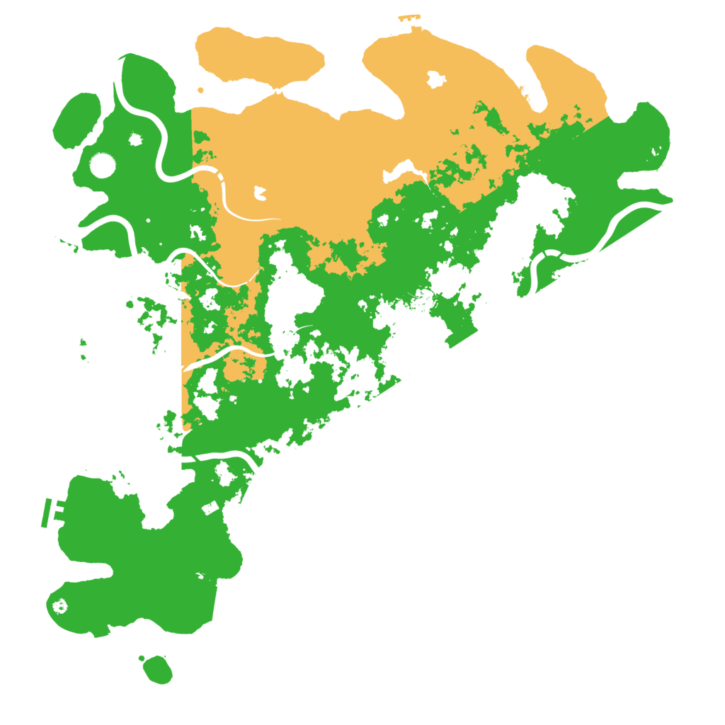 Biome Rust Map: Procedural Map, Size: 5000, Seed: 1968590466