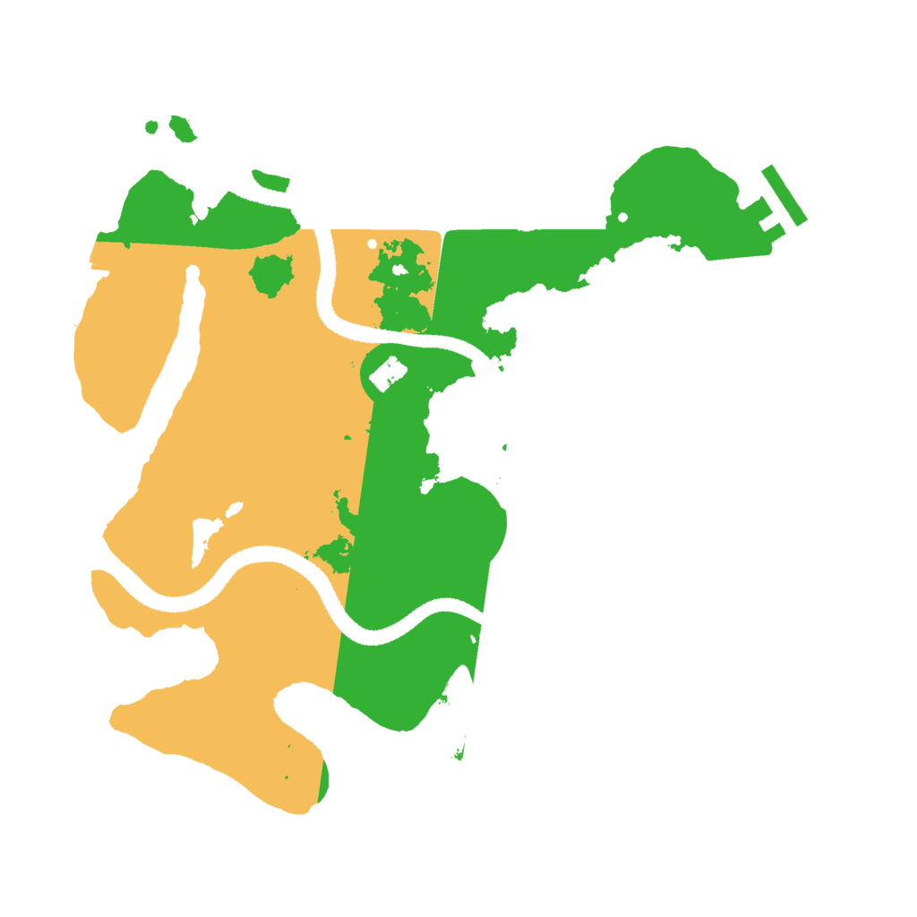 Biome Rust Map: Procedural Map, Size: 2800, Seed: 395627520