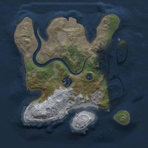 Thumbnail Rust Map: Procedural Map, Size: 2200, Seed: 1784831793, 3 Monuments