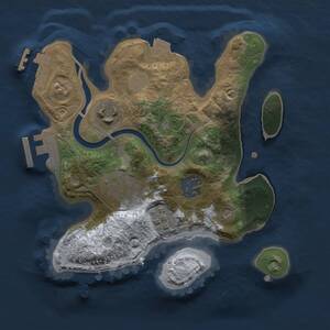 Thumbnail Rust Map: Procedural Map, Size: 2200, Seed: 1784831793, 8 Monuments