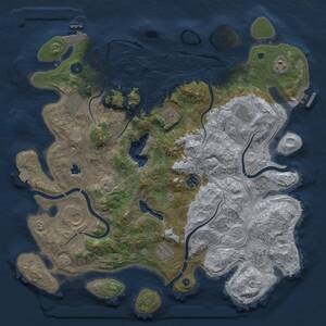 Thumbnail Rust Map: Procedural Map, Size: 4250, Seed: 1067188287, 15 Monuments
