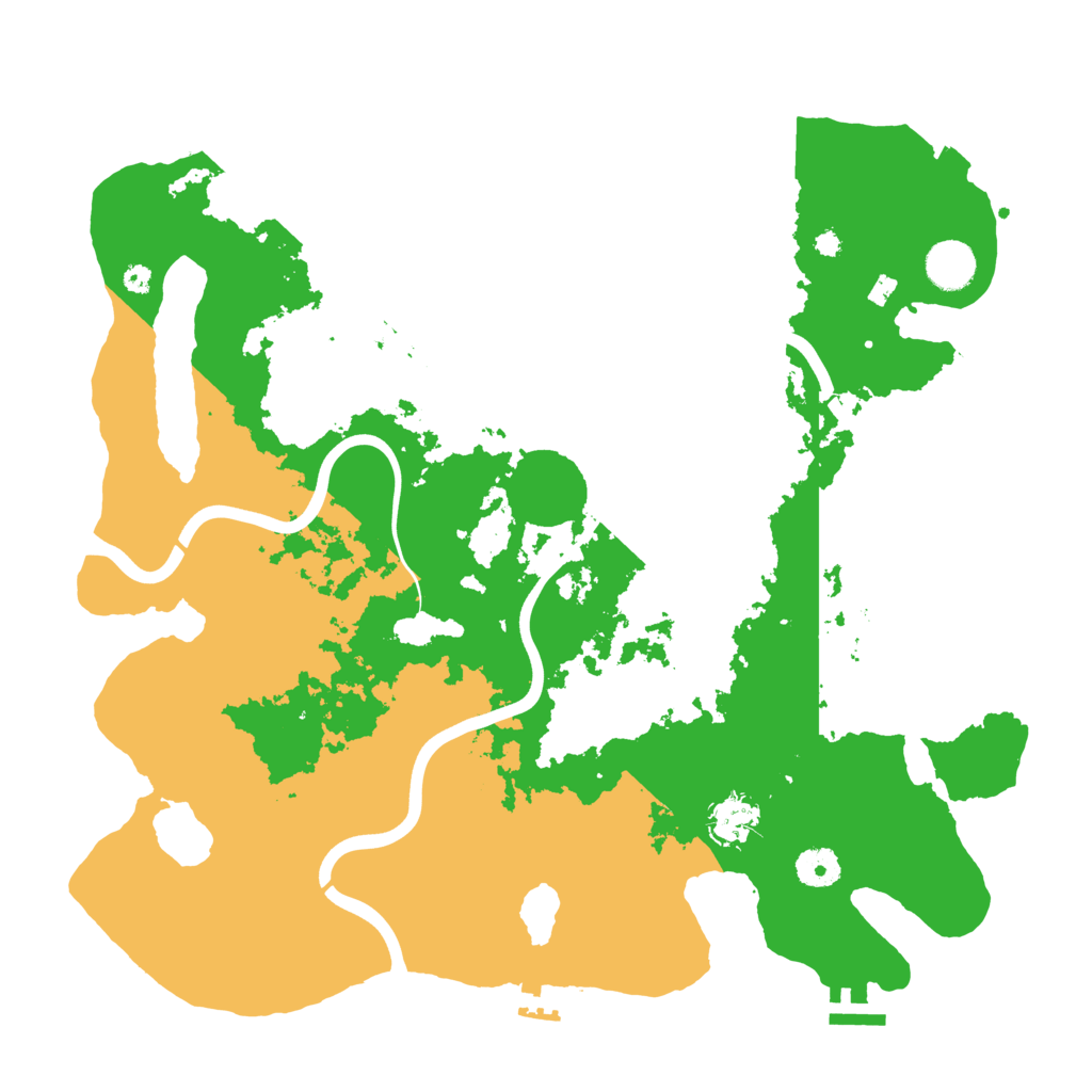 Biome Rust Map: Procedural Map, Size: 3900, Seed: 591466405
