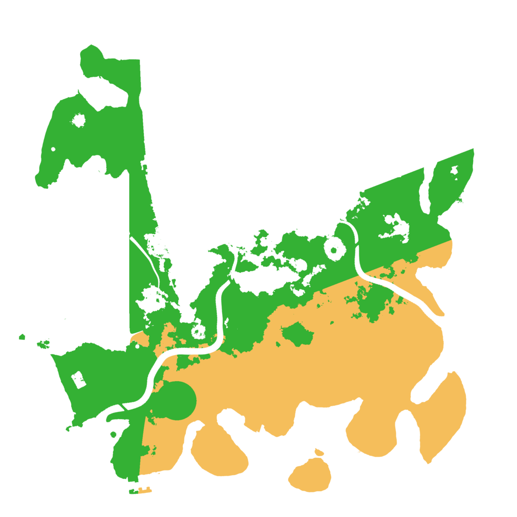 Biome Rust Map: Procedural Map, Size: 3500, Seed: 137759289