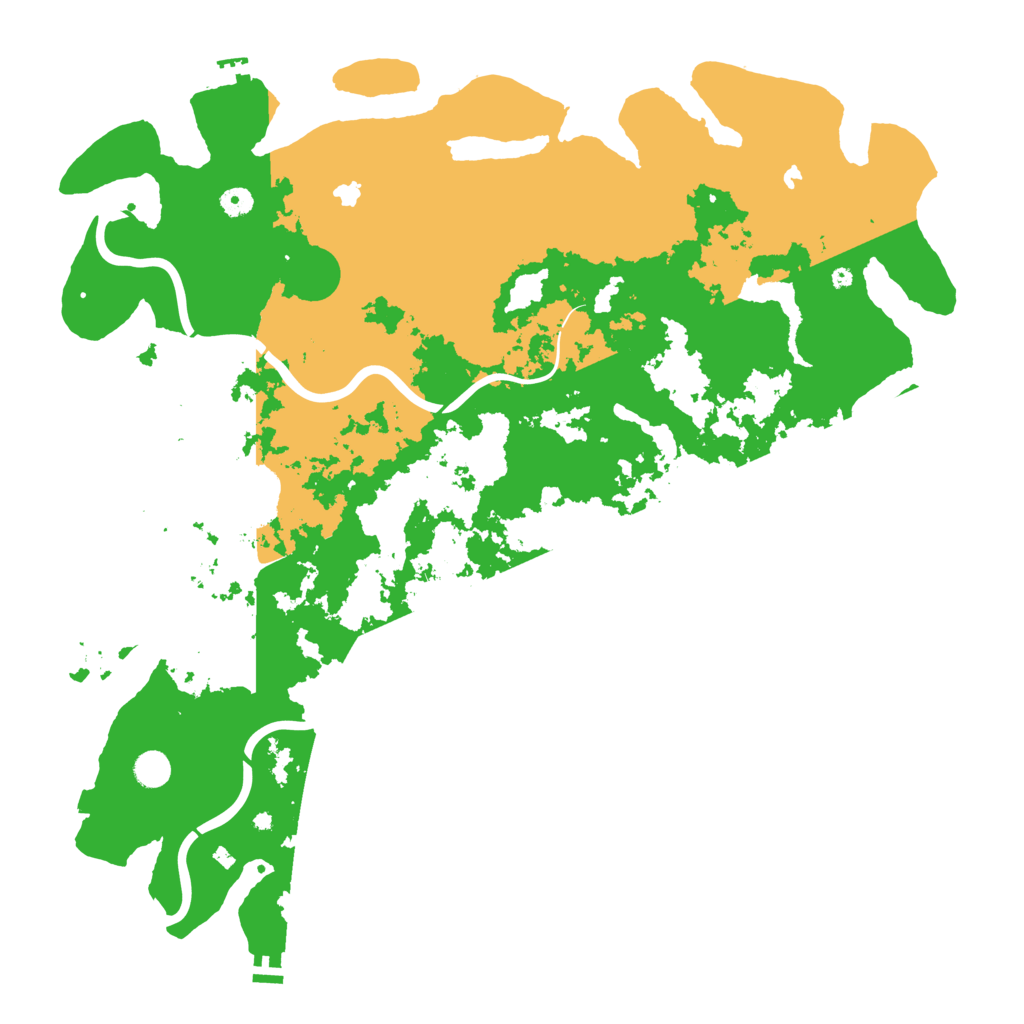 Biome Rust Map: Procedural Map, Size: 5000, Seed: 1165721382