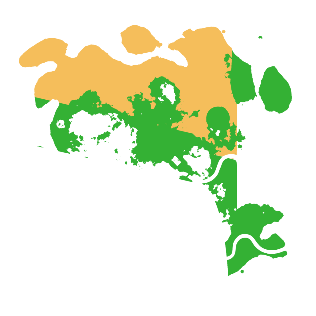 Biome Rust Map: Procedural Map, Size: 3700, Seed: 296835632