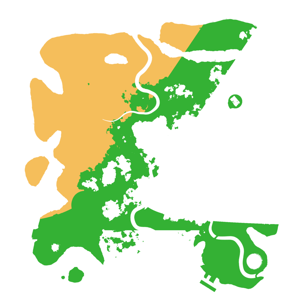 Biome Rust Map: Procedural Map, Size: 3500, Seed: 742068463