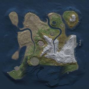 Thumbnail Rust Map: Procedural Map, Size: 2500, Seed: 29819, 7 Monuments