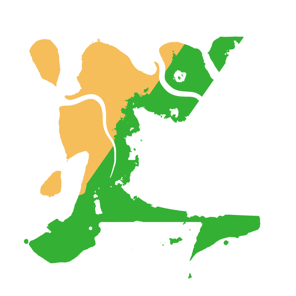 Biome Rust Map: Procedural Map, Size: 2500, Seed: 29819