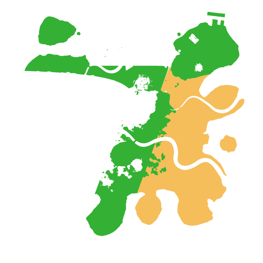 Biome Rust Map: Procedural Map, Size: 3000, Seed: 1339397499