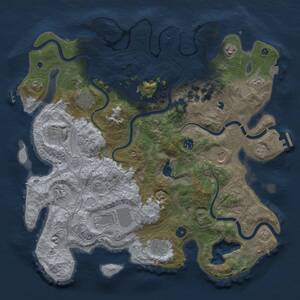 Thumbnail Rust Map: Procedural Map, Size: 4250, Seed: 914692808, 17 Monuments