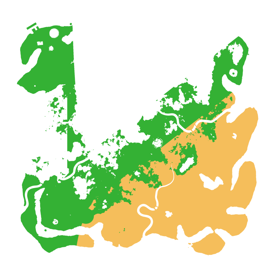 Biome Rust Map: Procedural Map, Size: 5000, Seed: 35962