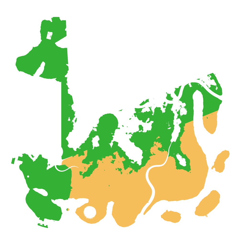 Biome Rust Map: Procedural Map, Size: 3500, Seed: 1197989425