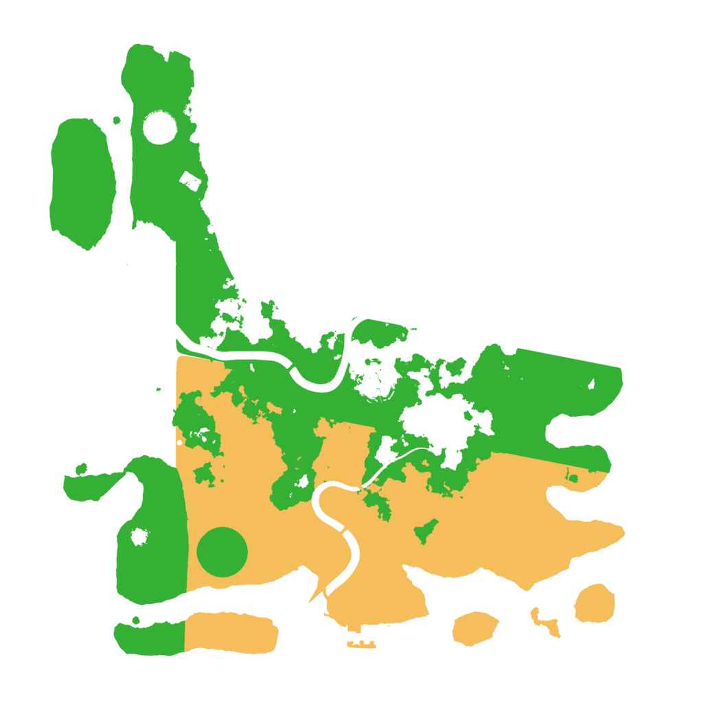 Biome Rust Map: Procedural Map, Size: 3700, Seed: 1805202415