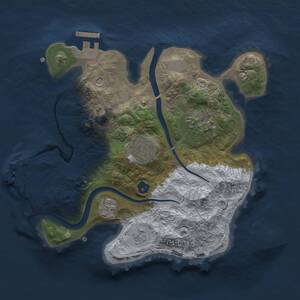 Thumbnail Rust Map: Procedural Map, Size: 2500, Seed: 1174516944, 8 Monuments