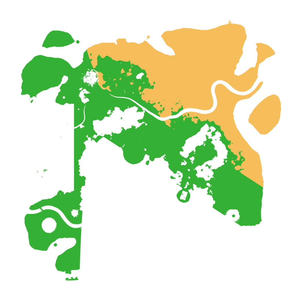 Biome Rust Map: Procedural Map, Size: 3600, Seed: 26647707