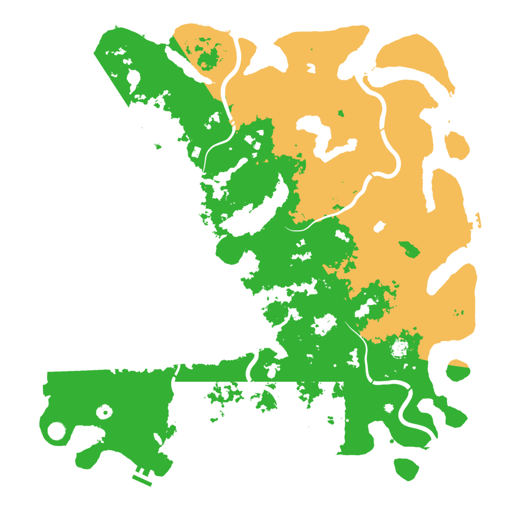 Biome Rust Map: Procedural Map, Size: 5000, Seed: 892457361