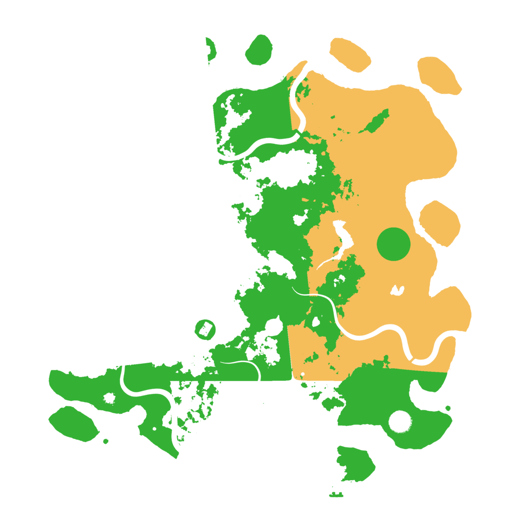 Biome Rust Map: Procedural Map, Size: 4000, Seed: 2005439104