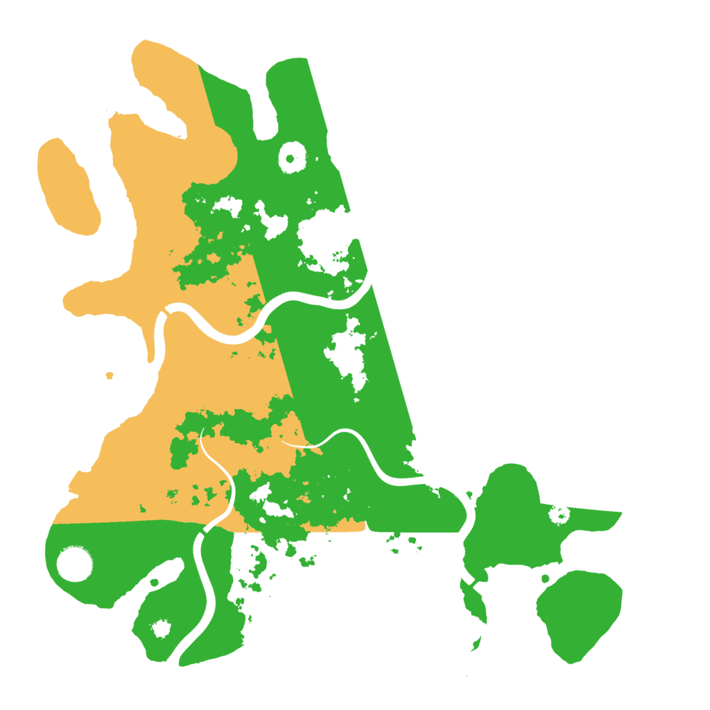 Biome Rust Map: Procedural Map, Size: 3500, Seed: 3426
