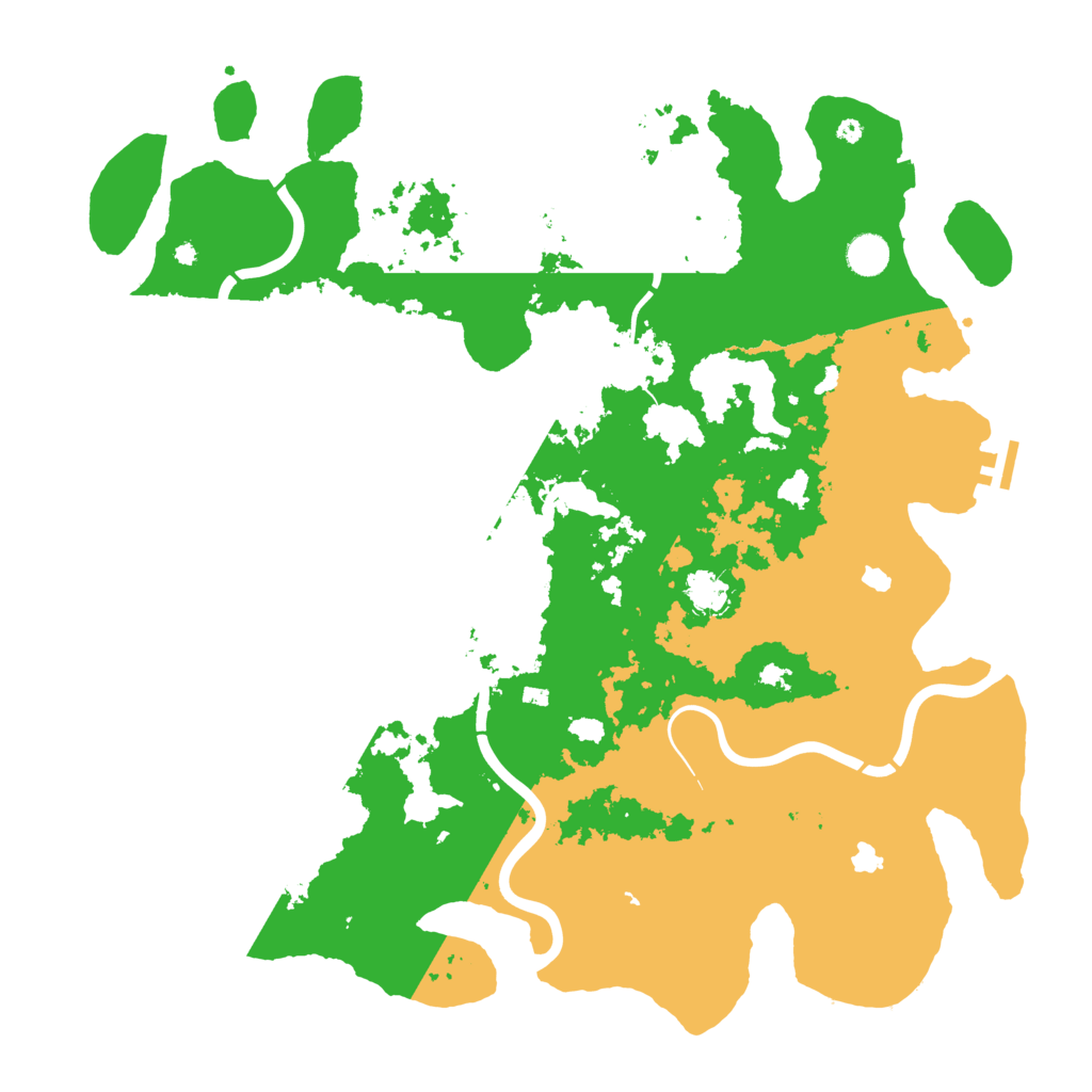 Biome Rust Map: Procedural Map, Size: 4500, Seed: 591969183