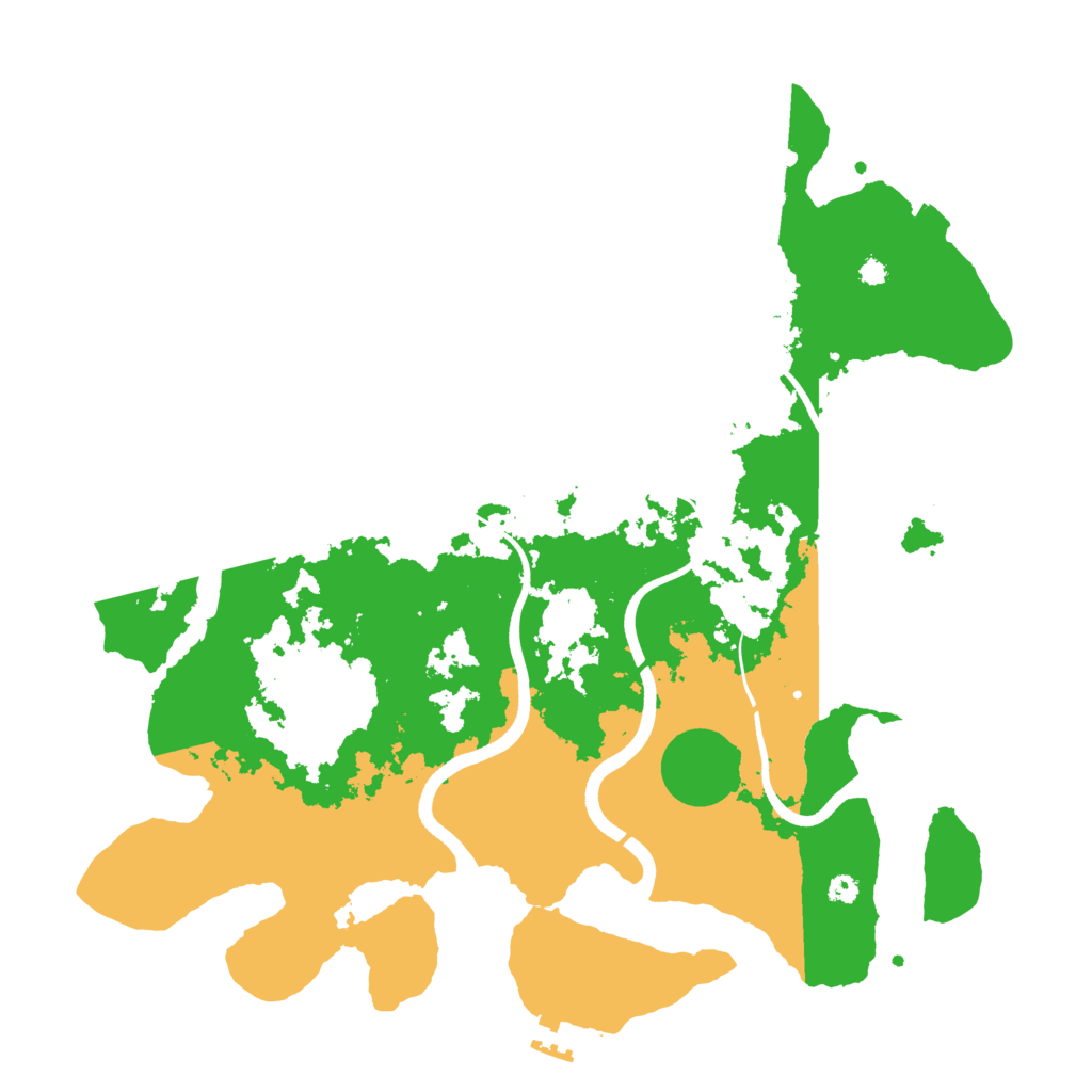 Biome Rust Map: Procedural Map, Size: 3700, Seed: 1961435655