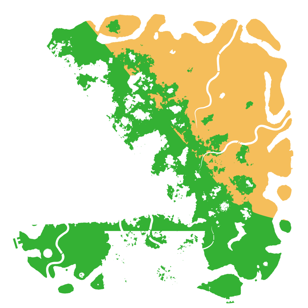 Biome Rust Map: Procedural Map, Size: 6000, Seed: 1709043232