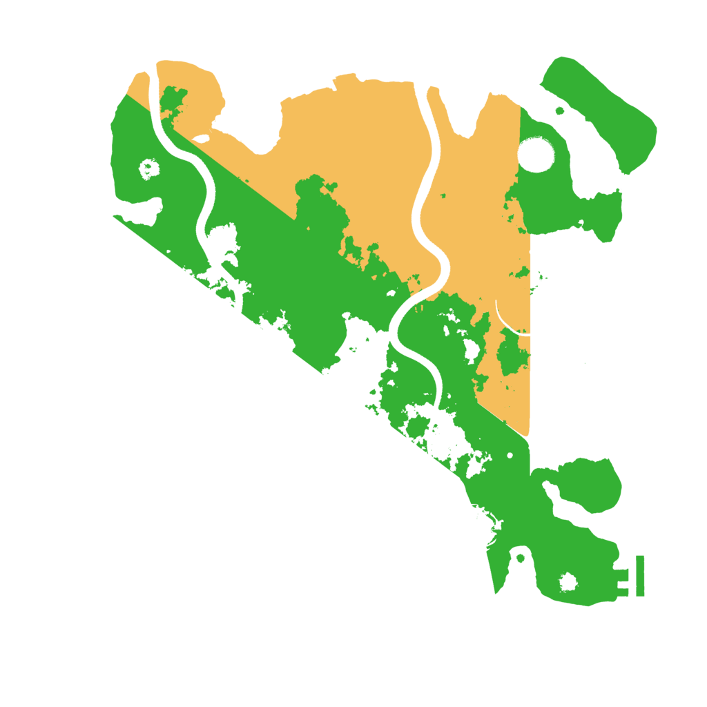 Biome Rust Map: Procedural Map, Size: 3500, Seed: 6674