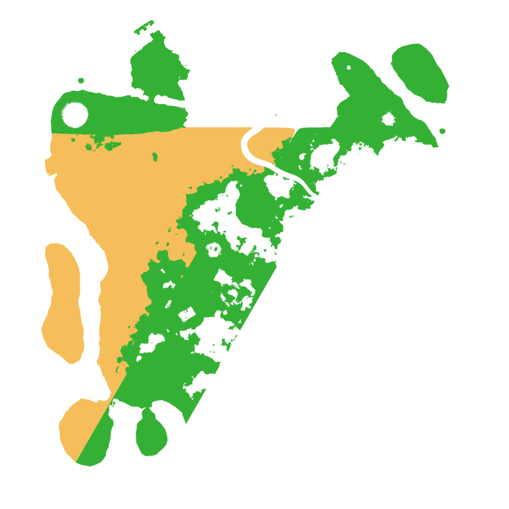 Biome Rust Map: Procedural Map, Size: 3500, Seed: 42387