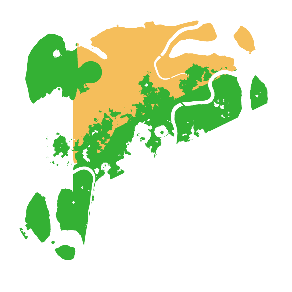 Biome Rust Map: Procedural Map, Size: 3500, Seed: 21370