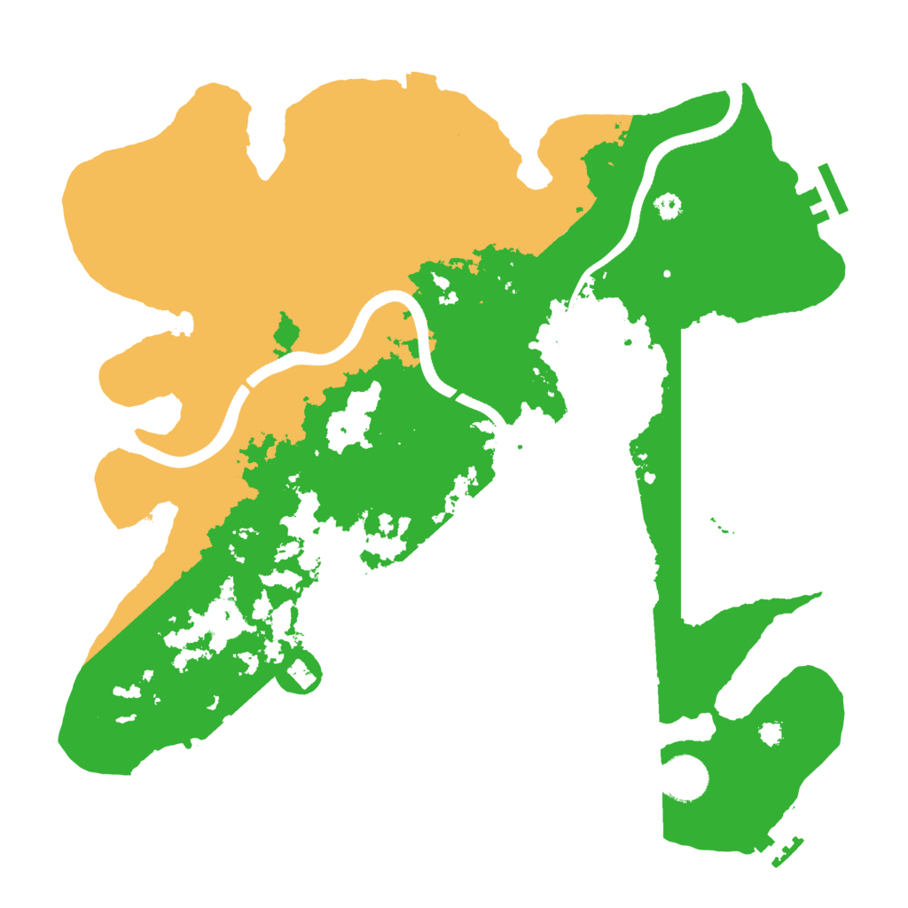 Biome Rust Map: Procedural Map, Size: 3500, Seed: 799513062
