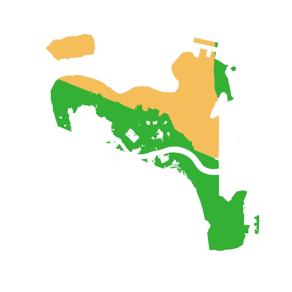Biome Rust Map: Procedural Map, Size: 2400, Seed: 557025969