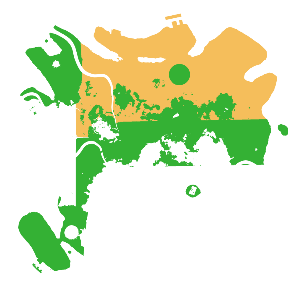 Biome Rust Map: Procedural Map, Size: 3800, Seed: 50505