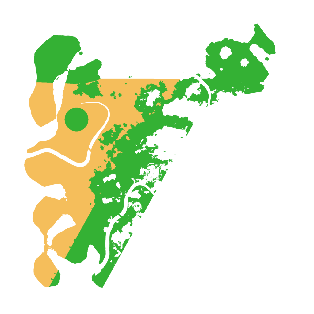 Biome Rust Map: Procedural Map, Size: 3500, Seed: 1496377853