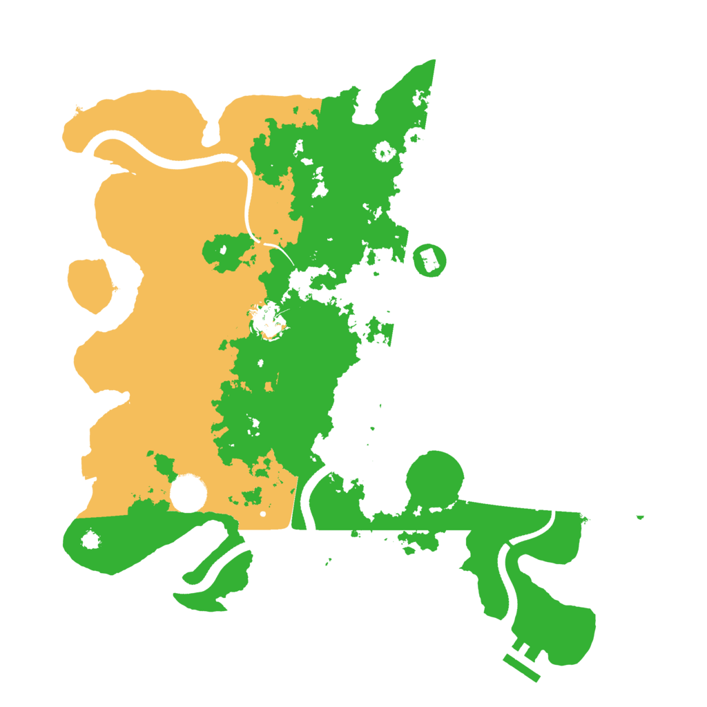 Biome Rust Map: Procedural Map, Size: 3500, Seed: 78507099