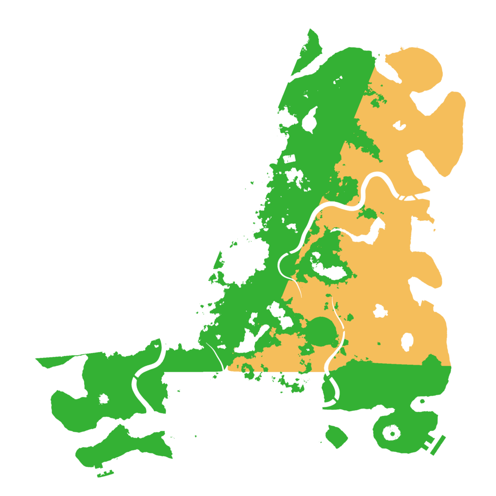 Biome Rust Map: Procedural Map, Size: 4500, Seed: 603690377