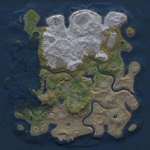 Thumbnail Rust Map: Procedural Map, Size: 4000, Seed: 83721645, 15 Monuments
