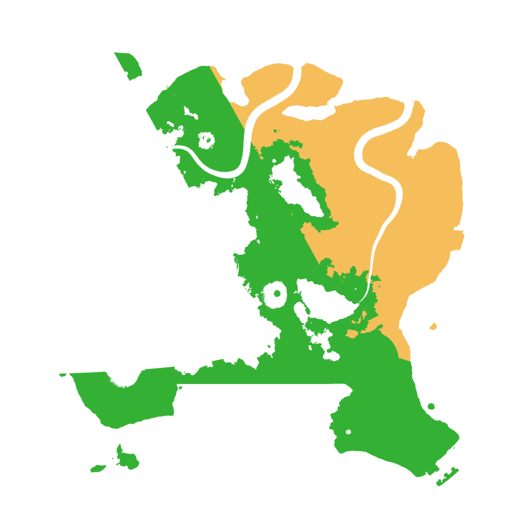 Biome Rust Map: Procedural Map, Size: 3000, Seed: 417736726