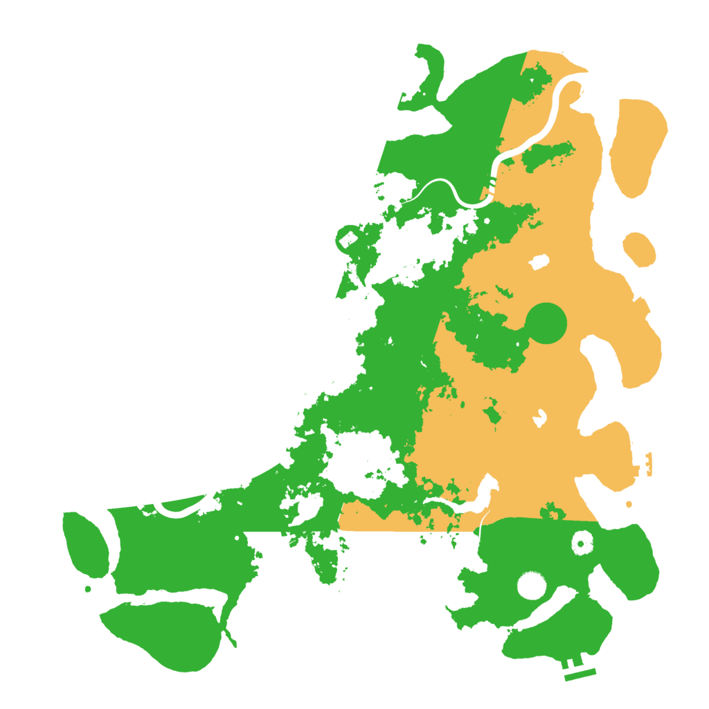 Biome Rust Map: Procedural Map, Size: 4500, Seed: 1466551099