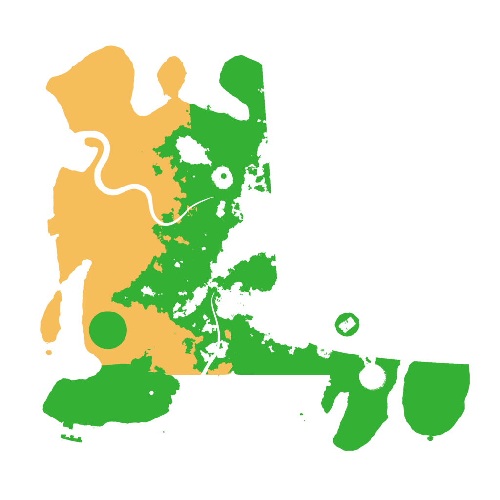 Biome Rust Map: Procedural Map, Size: 3500, Seed: 54531071
