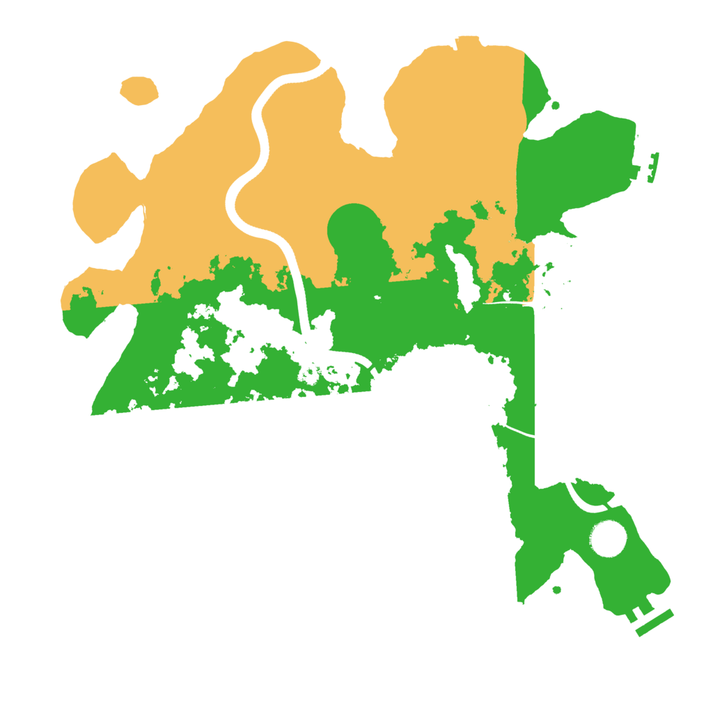 Biome Rust Map: Procedural Map, Size: 3500, Seed: 51230