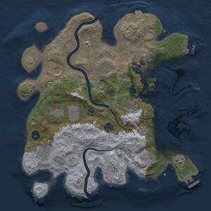 Thumbnail Rust Map: Procedural Map, Size: 3500, Seed: 51230, 16 Monuments