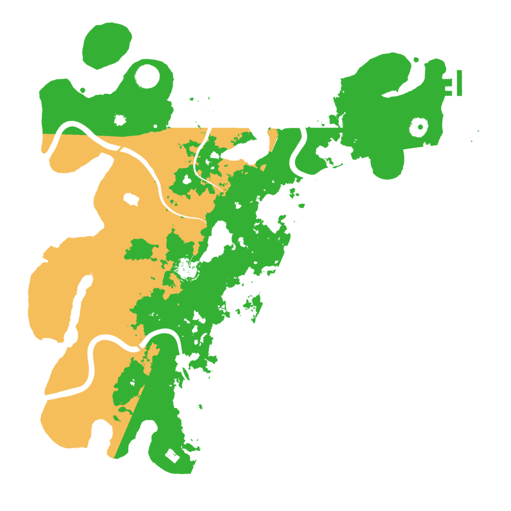 Biome Rust Map: Procedural Map, Size: 4000, Seed: 1234568890