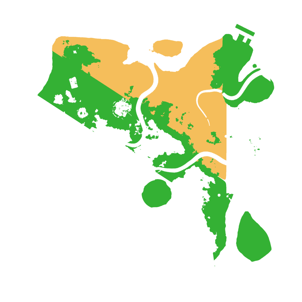 Biome Rust Map: Procedural Map, Size: 3000, Seed: 360554644