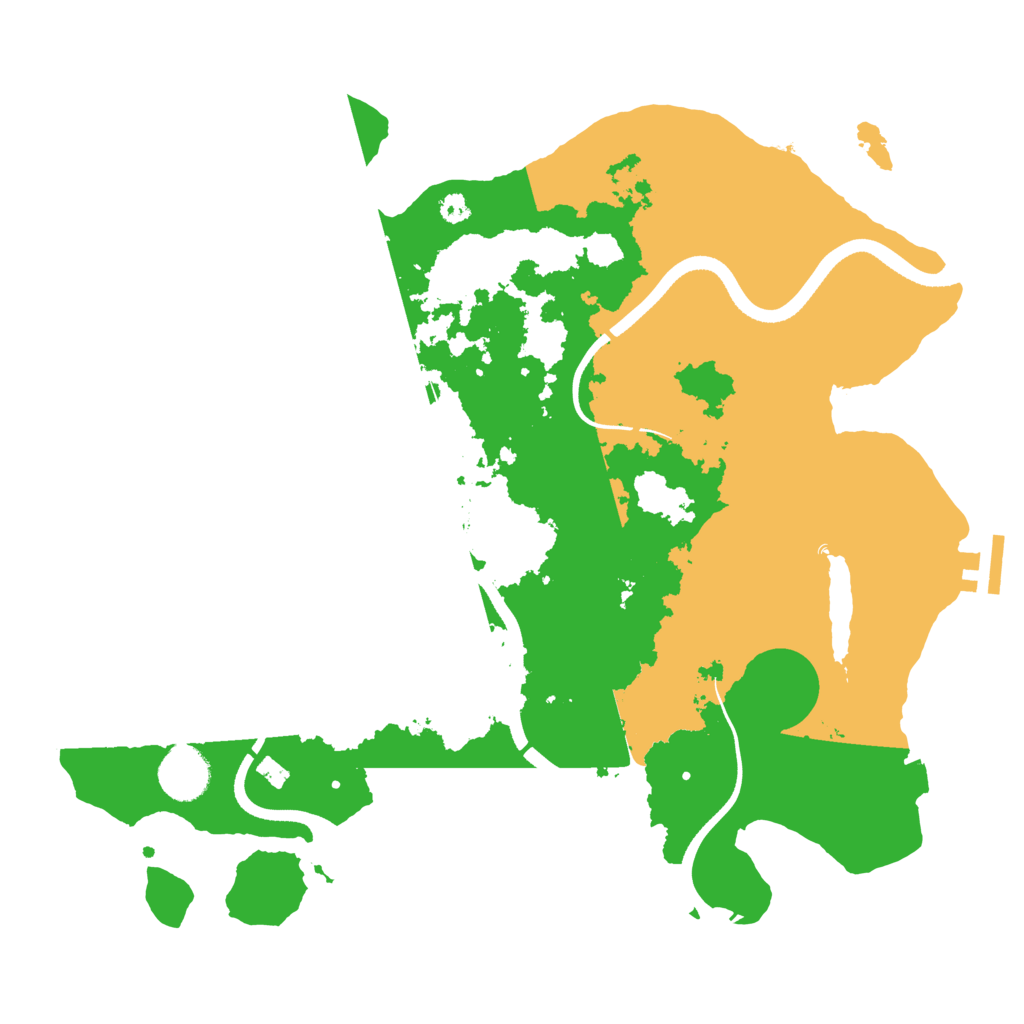 Biome Rust Map: Procedural Map, Size: 3500, Seed: 584263105