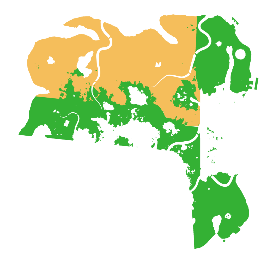 Biome Rust Map: Procedural Map, Size: 4500, Seed: 586469517