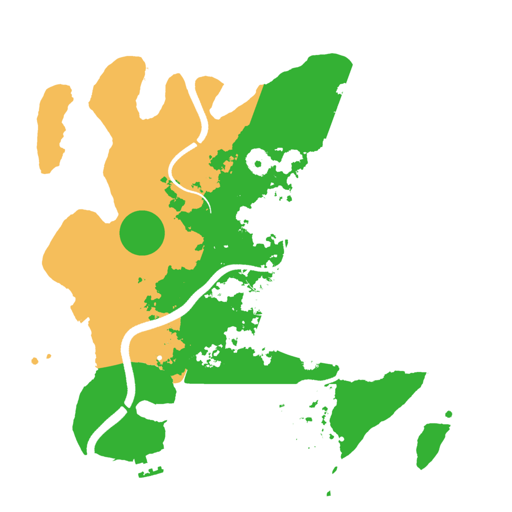 Biome Rust Map: Procedural Map, Size: 3000, Seed: 4160975